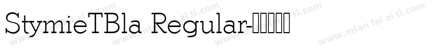 StymieTBla Regular字体转换